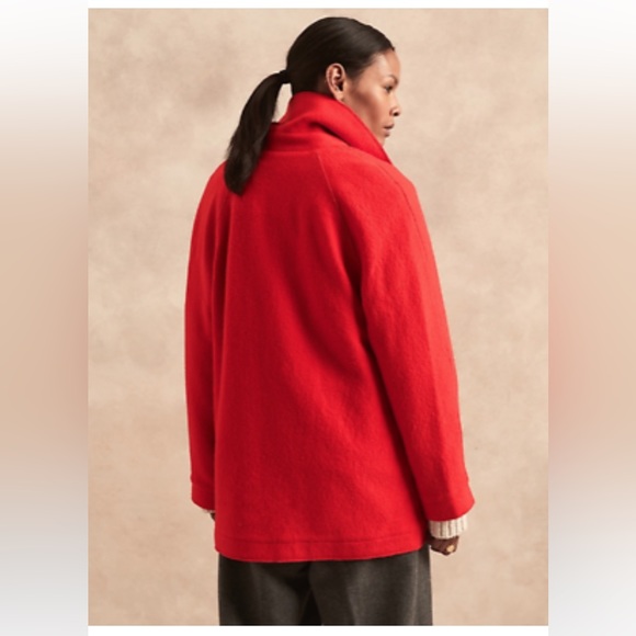 Banana republic relaxed fit boiled wool coat - Picture 3 of 13